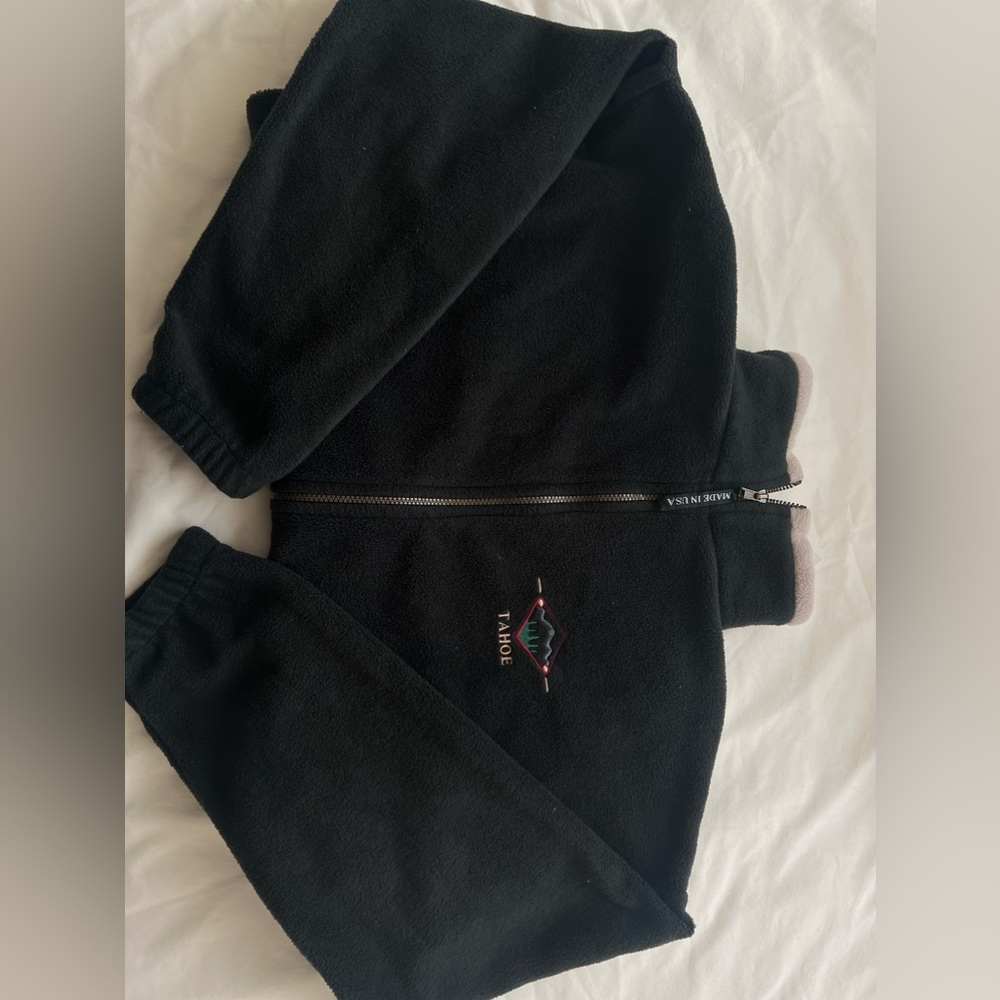 Vintage Tahoe fleece full zip sweater